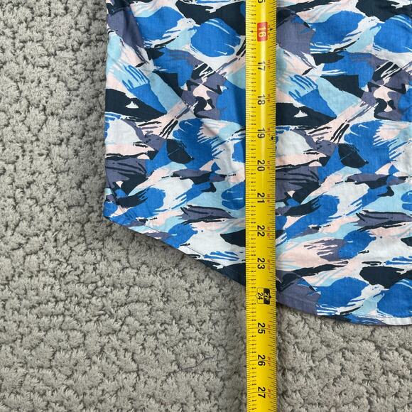 Stio Women’s Open Vista Brush Stroke Camo Medium Short Sleeve Button Up - Picture 5 of 7